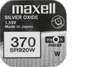 1x СЕРЕБРЯНАЯ БАТАРЕЯ MAXELL SR 920 Вт 370 G6 SR69