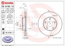 DISQUES SABOTS DE FREIN BREMBO AVANT - TOYOTA RAV 4 II photo 2 - milautoparts-fr.ukrlive.com