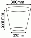 Kvetináč okrúhly škôlkar vysoký 30x28 14L 1ks Kód výrobcu LSR30-1szt