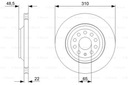 DISQUES SABOTS DE FREIN BOSCH ARRIÈRE - VW GOLF VII 310MM photo 2 - milautoparts-fr.ukrlive.com