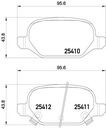 DISQUES SABOTS DE FREIN BREMBO ARRIÈRE FIAT PANDA 3 photo 3 - milautoparts-fr.ukrlive.com