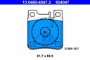 ATE DISCS PADS REAR - MERCEDES CLK C208, C209 300MM photo 3 - milautoparts-fr.ukrlive.com