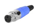 РАЗЪЕМ ДЛЯ МИКРОФОНА MINI CANON СИНИЙ