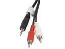 КАБЕЛЬ LB MINI JACK 3,5 мм — 2x RCA CHINCH, длина 10 м, AUX