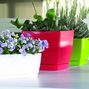 Coubi szögletes virágtartó fehér DUKP240 Hosszúság 24 cm