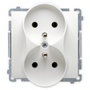 Simon Basic DOUBLE SOCKET Z/U для белой рамки