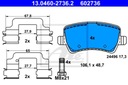 PADS ATE REAR - VOLVO XC60 photo 2 - milautoparts-fr.ukrlive.com