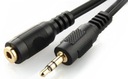 Кабель Jack EXTENSION miniJACK 3,5мм 5м M-F Золотой