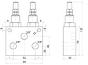 HYDRAULICKÝ VENTIL OBMEDZUJÚCI TLAK 50-250 Výrobca dielov Oleodinamica Marchesini