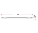 Žiarovka Rx7s-78MM 120W Halogénové lineárne vlákno Trieda energetickej účinnosti E
