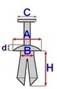 CLAMPS PINS FI 8 CEILING FORD FIESTA SCORPIO photo 2 - milautoparts-fr.ukrlive.com