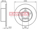 DISQUE ARRIÈRE AUDI 100 C4 A6 C4 C5 PASSAT B5 245MM photo 2 - milautoparts-fr.ukrlive.com