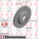 ZIMMERMANN SPORT DISQUES ARRIÈRE BMW 5 E60 E61 345MM photo 3 - milautoparts-fr.ukrlive.com