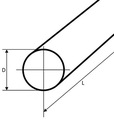 Tyč okrúhla oceľová ťahaná fi 32mm – 100 cm Značka iné