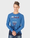 Мужская хлопковая футболка, мужская майка, длинный рукав, длинный 1003-08, XXL
