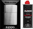 Зажигалка ZIPPO Матовый хром + набор бензина
