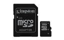 KINGSTON KARTA MICRO SD 32GB cl10 UHS + CZYTNIK SD Klasy prędkości C10