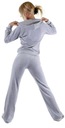 Женские серые велюровые спортивные костюмы, женский спортивный костюм XL