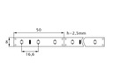 LED pásik PRO 3528 300/5m 24W - zelený IP61 - 5m Farba svetla iné