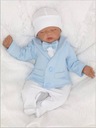 Czapka niemowlęca noworodkowa bawełniana biała 62 Wiek dziecka 1 m +