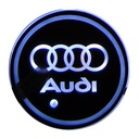 ŚWIATŁA LED LOGO PODKŁADKA AUDI RZUTNIK BIAŁY