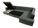 Rohová sedacia súprava s LED podsvietením NELLI 2 - šedá ekokoža / čierna, Materiál korpusu drevo