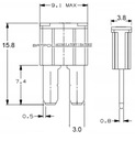 FUSES FLAT MICRO MICRO2 KIA FORD 20A CH photo 2 - milautoparts-fr.ukrlive.com