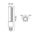 Žiarovka PLC E27 8W=60W LED SMD 780lm Teplá CCD Značka Ledlumen