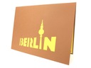 Mesto Berlín Pohľadnica 3d Suvenír Pohľadnica Darček Ďalšie vlastnosti 3D obálka v komplete obsahuje text