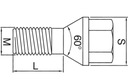 SCREW DISCS 12X1,25X33 CONE CITROEN PEUGEOT FIAT photo 2 - milautoparts-fr.ukrlive.com