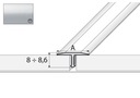 Profil fugowy A56 - 100cm/26mm SREBRO