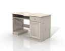 DSI-meble borovicový Písací stôl ADA drevený biely EAN (GTIN) 5905178350818