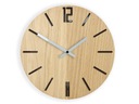 Moderné nástenné hodiny Dub Carlo - drevené Typ nástenný
