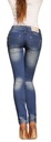 #L203 Удобные приталенные джинсы скинни M/28