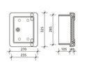 Dvierka plynové dvere na podomietkový vENTIL 23x28 Výška 280 mm