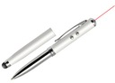 МЕТАЛЛИЧЕСКАЯ ШАРИКОВАЯ РУЧКА. 4 В 1_LASER_LAMP_PEN_TOUCH