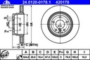 ATE DISQUES ARRIÈRE BMW 7 E65 E66 324MM 730 735 CRACOVIE photo 2 - milautoparts-fr.ukrlive.com