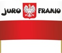 Flaga Polski z napisem 150x90cm dowolny nadruk bp Szerokość produktu 150 cm