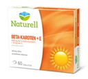 Beta-karotén + E Výživový doplnok 60 kusov opaľovacie tablety NATURELL Dátum spotreby minimálne 1 rok od dátumu nákupu