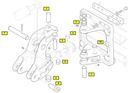 Svorníky Puzdro Koník KOMATSU WB91R WB93R WB97R - 5 Katalógové číslo dielu /w33