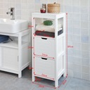 FRG127-W kúpeľňová skrinka s podložkou komoda do kúpeľne biela Počet zásuviek 2
