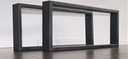 Nohy ke stolu konferenčního stolku kov, Loft 60x40 Max. šířka 60 cm