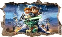 Samolepka STAR WARS LEGO 3D XXXXXXXXL 166 x 100cm