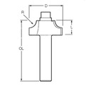 MAKITA P-78885 FRÉZA KONKÁVNY PROFIL 8MM R=6,3 28X12,7MM Kód výrobcu P-78885