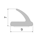 Samolepiace tesnenie na okná Dvere 9x7mm V 50m Hmotnosť (s balením) 0.5 kg