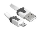 KÁBEL USB-MICRO USB BIELY PLOCHÝ Značka LTC