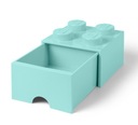 LEGO Tárolódoboz 250x250x180 mm aqua Termékmagasság 18 cm
