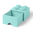 LEGO Úložný box 250x250x180 mm aqua Výška výrobku 18 cm