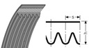 Viacdrážkový remienok 8PJ 406 Optibelt Druh pás