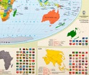Настольный коврик - карта мира - ПОДАРОК ​​*** Польский продукт * качество
